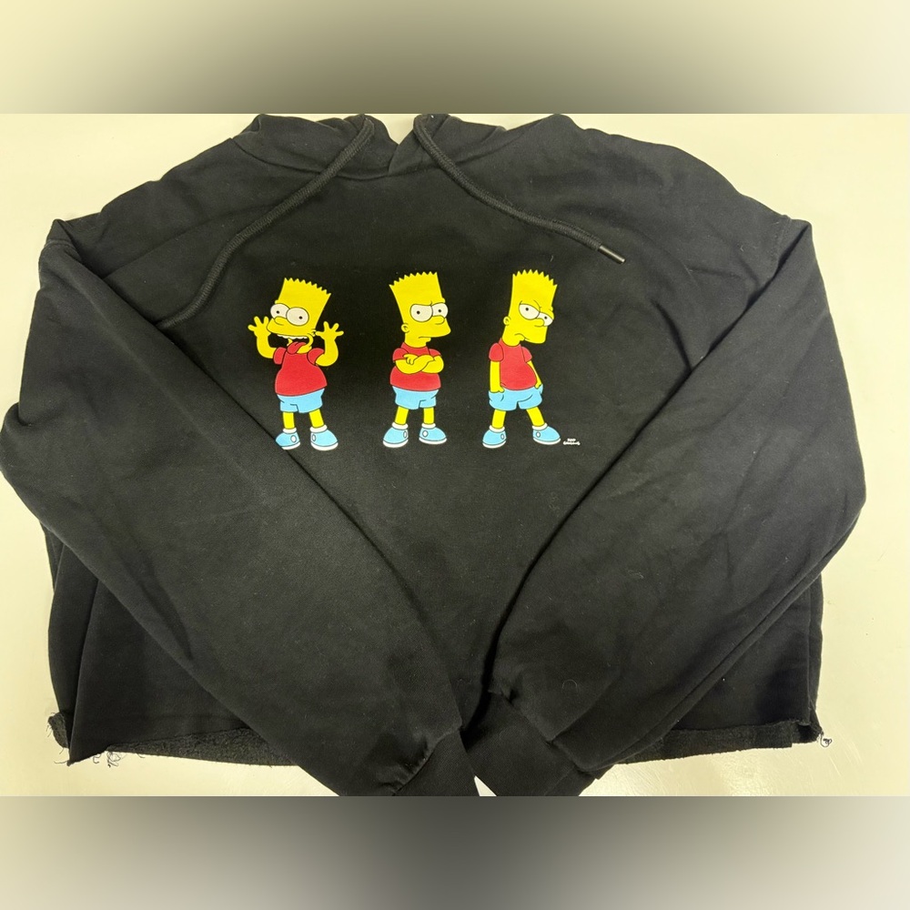 The Simpsons Bart Simpson Cropped Hoodie – Don’t Call Me Jennyfer (Size M)